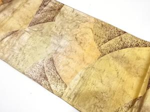 アンティーク　地紙模様織り出し袋帯（材料）